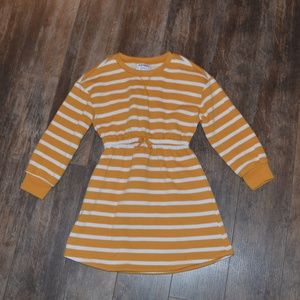 Old Navy Yellow and White Striped Dress